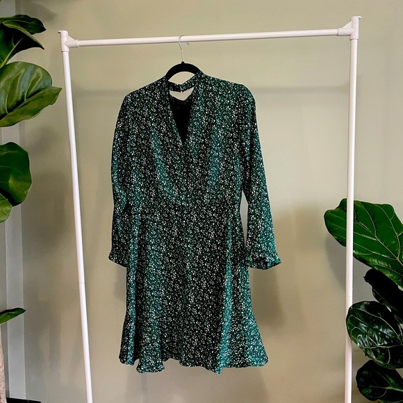 RW&CO Green Patterned Dress Size 8 - Picture 2 of 4